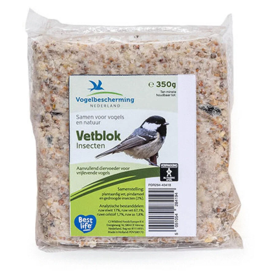 CJ wildlife Vetblok Met Insecten 350 Gram